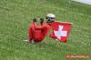 065 Młody skoczek z flagą Szwajcarii